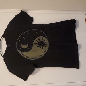 Sun and the moon short sleeved women's medium size shirt 100% cotton brand new